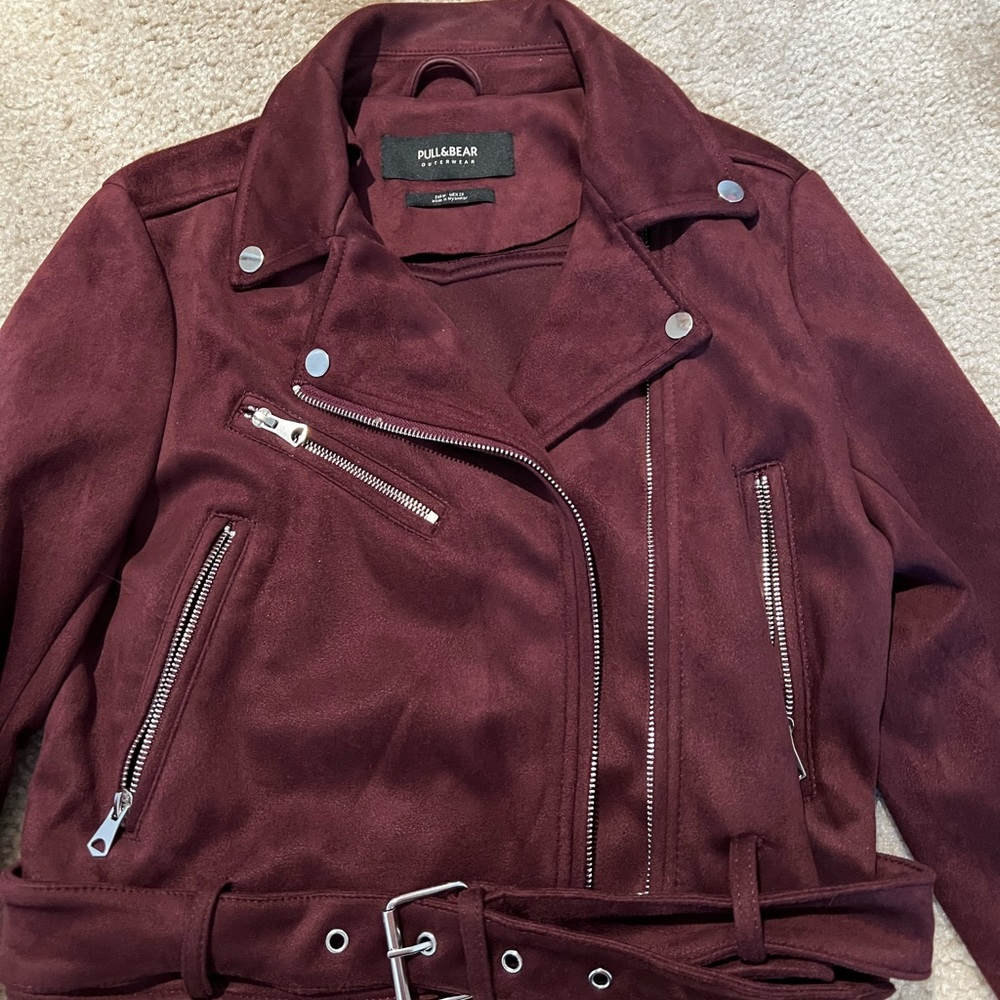 A little crop top jacket motorbike style